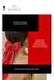 Women's Red Shiny Bow Ribbon Long Luxury Buckle - 2