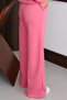 Women's 3 Thread Fleece Inside High Waist Çı piped Alazzo Sweatpants 3131 - 7