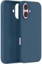 iPhone 16 Liquid Silicone Case with Microfiber Lining (Color Blue) - 2