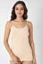 Women's Cotton Skin Color String Strap Tank Top