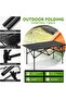 YU WELL Outdoor Camping Folding Table (95D x 57W x 50H cm) - Black - 5