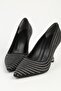 Pc - 55010 Women's 9 cm Heeled Stone Evening Dress Shoes - 3