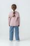 My Little One's Soft Textured Heart Detailed Cardigan and Wide Leg Jean Girls' Combination - Pink - 5