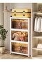 3 Tier Kitchen Organization Cabinet Foldable Plastic Storage Drawer, Drawer 55x35x88cm - 5