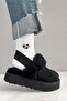 Echo Women's Plush Slippers with Black Elastic Band - 3
