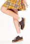 Genuine Leather Non-Slip Sole Comfortable Casual Shoes Mlk.5080 Brown