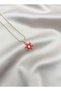 New Year Snowflake Design Charm Non-Tarnish Gold Color Steel Necklace - Women's Jewelry - 5