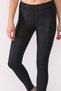 Slim Fit Zebra Patterned Low Waist Black Leggings - 5