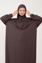 Women's Hijab Cotton Headscarf Prayer Dress Lace One Piece Combed Cotton Fabric - 3