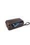 Men's Brown Handbag Portfolio Bag with Wristlet Belt Hand Bag - 3