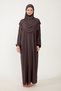 Women's Hijab Cotton Headscarf Prayer Dress Lace One Piece Combed Cotton Fabric - 4