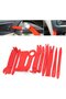 Set scule auto, Plastic, 11 piese, Roșu - 2