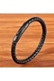 Dbg8181 Men's Leather Bracelet Stainless Steel Metal Black - 4