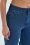 Women's Hakan Jeans Stretch Wide Leg Blue High Waist Denim Pants - 6