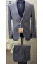 Gray Slimfit Yel Vest Set Kim Dress - 4
