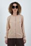 Camel Flato Buttoned Cardigan with Pockets - 4