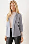 Women's Gray Double Sleeve Jacket Arm-26K001054 - 2