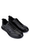 Men's Genuine Leather Black Casual Shoes - 2