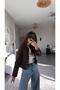 Brown Gold Buttoned Zr Model Premium Jacket - 3