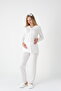 Striped Dressing Gown Maternity-Pregnant Pajama Set 3-Piece Set - 3
