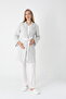Striped Dressing Gown Maternity-Pregnant Pajama Set 3-Piece Set - 2