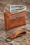 Genuine Leather Magnetic Horizontal Wallet |   With Card Holder |   Keychain with Gift |   Gift Boxed |   Unisex | - 6