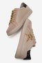 Brendon Genuine Leather Women's Sports Shoes Gray-Grisüet-Dore-Glass-Break - 8