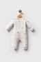 Baby boy waffle romper, 100% cotton - 3