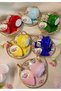 Saray Porselen El Boyama Coffee Cup Set and Lokumluk Set - 2