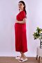 Cotton Maternity Nightgown with Breastfeeding Feature Effortt - Cherry Color - 3