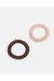 Women Assorted Plain Elastic Hair Band Set (5 Piece) - 3