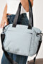 Elena Laurent Blue Women's Multi-Compartment Waterproof Crinkle Casual Crossbody and Shoulder Bag - 2