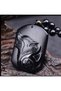 Positive Natural Black Obsidian Pendant - Unisex Bohemian Style Wolf Pattern Black Obsidian Jewelry - 5