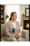 Length 75 cm Seasonal Knitwear Cardigan with Buttoned Pockets - 2