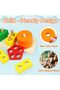 Wooden Montessori Toys Pattern Block Toy for Kids Matching Geometric Shape Stacker - 3