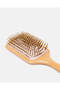 Women Beige Wooden Hair Brush - 3