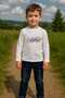 770-11-25 Boy's 3-Piece Set: Zippered Jacket + T-Shirt + Jeans Pants Age 5/8 - 6
