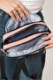 Delaviana Pink Women's Multi-Compartment Waterproof Crinkle Daily Crossbody and Shoulder Bag - 5