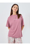 Slogan T-Shirt and Paisley Print Pyjama Set - 2