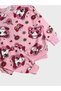 Girls' Cotton Fleece-Lined Pink Butterfly Flower Patterned Long Sleeve Winter Pajamas Set - 3
