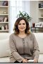 سترة تريكو بأكمام طويلة وياقة دائرية - 2