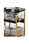 Modern 3 tier Minimalist Side Table with Storage - 4