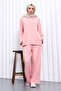 Modal Tunic Pants Set with Powder Front Detail