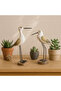 Wooden Bird Figurines with Iron Legs – Decorative Coastal Tabletop Sculptures, Home Décor Ornament - 7