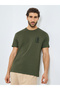 Chest Embroidered Regular Cotton T-Shirt