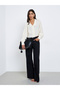 Cream Crop Shirt with Double Button Placket - 2