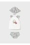 Baby Girl Swimsuit Hat T-Shirt 3-Piece Set 1668