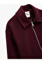 Long Sleeve Classic Collar Zipper Jacket - 6
