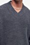 Basic V-Neck Knit Sweater - 4