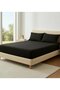 Black Double Sheet+Pillow Set 100% Cotton - 3